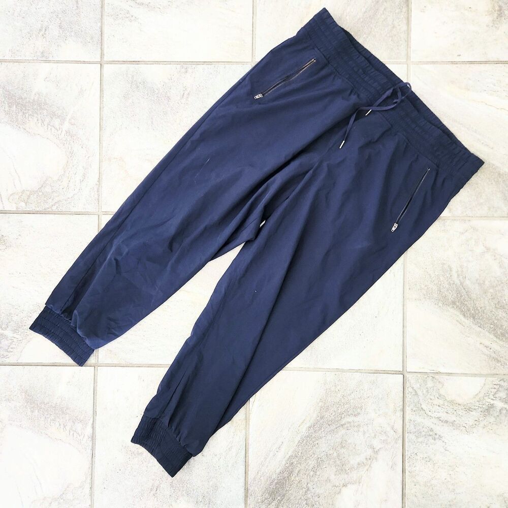 Danskin Women's Ultra Lightweight Jogger Pants, Size XL, Navy Blue